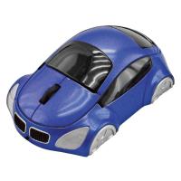 Мышь компьютерная  оптическая "Автомобиль"; синий; 10,4х6,4х3,7см; пластик; тампопечать