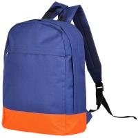 Рюкзак "URBAN",  темно-синий/оранжевый, 39х27х10 cм, полиэстер 600D