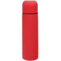 Термос вакуумный "Flask",сталь с покрытием софт тач, красный, 500 мл.