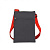 Сумка для документов "ACTIVE" с карманом на молнии,  красный, 18х24 см, полиестер