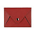 Холдер для карт "Sincerity", 7*11,5 см, PU, красный с серым