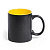 Кружка BAFY, черный с желтым, 350мл, 9,6х8,2см, тонкая керамика