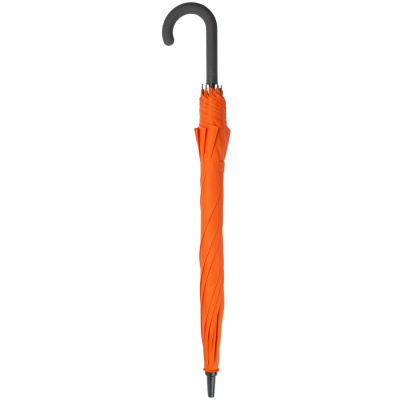 Зонт-трость Magic с проявляющимся цветочным рисунком, оранжевый