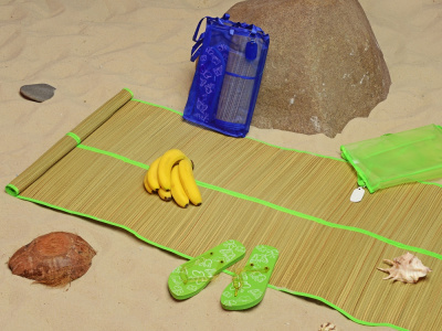 Пляжный набор «Тропики» с брелоком «Ярлык», зеленый