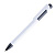 Ручка шариковая MAVA, белый/ черный,  пластик