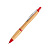 DAFEN, ручка шариковая, красный, бамбук, пластик, металл