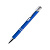 ZROMEN, ручка шариковая, синий, металл, софт-покрытие