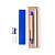 Набор GABON  из 5 предметов в картонной коробке, синий, 4.5*17.7*1.5 см