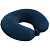 Подушка дорожная Global TA с застежкой-кнопкой, синяя