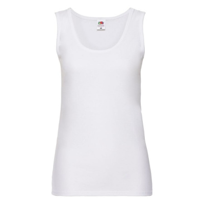 Майка женская "Lady-Fit Valueweight Vest", белый_XL, 100% х/б, 160 г/м2