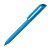 Ручка шариковая FLOW PURE, бирюзовый корпус/прозрачный клип, покрытие soft touch, пластик