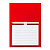 Блокнот с магнитом YAKARI, 40 листов, карандаш в комплекте, красный, картон