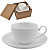 Чайная пара "Классика" в подарочной упаковке; 16,5х16,5х11см,190мл; фарфор; деколь