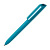 Ручка шариковая FLOW PURE, корпус цвета морской волны/прозрачный клип, покрытие soft touch, пластик